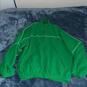 Balenciaga Green Tracksuit Fleece Jacket
